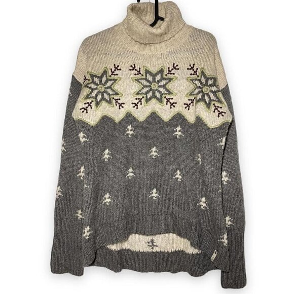 VINTAGE Woolrich Nordic Turtleneck Sweater size M - Picture 2 of 4